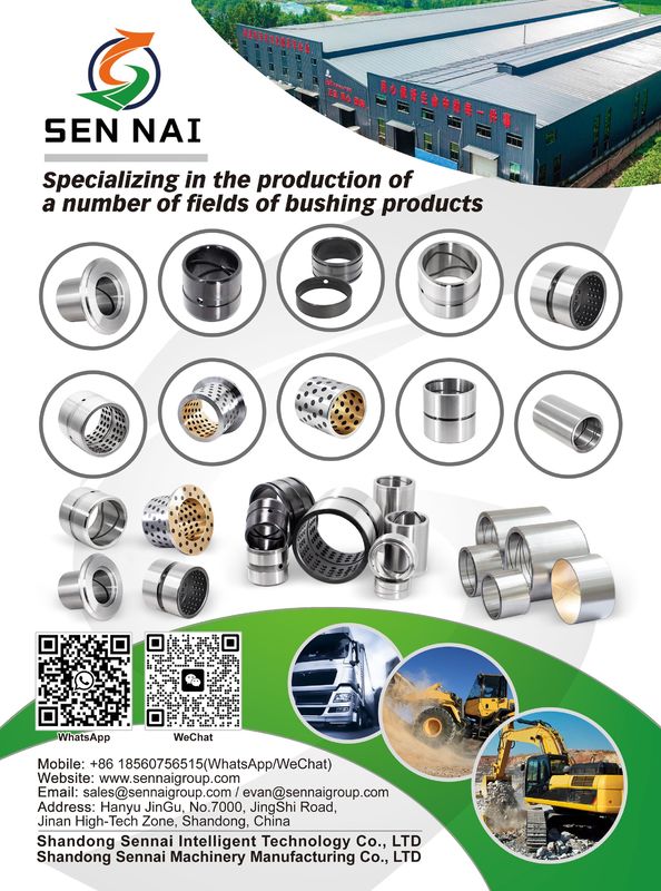 Casca especial 58-62HRC Equipamento pesado de buchas resistentes à corrosão buchas OEM